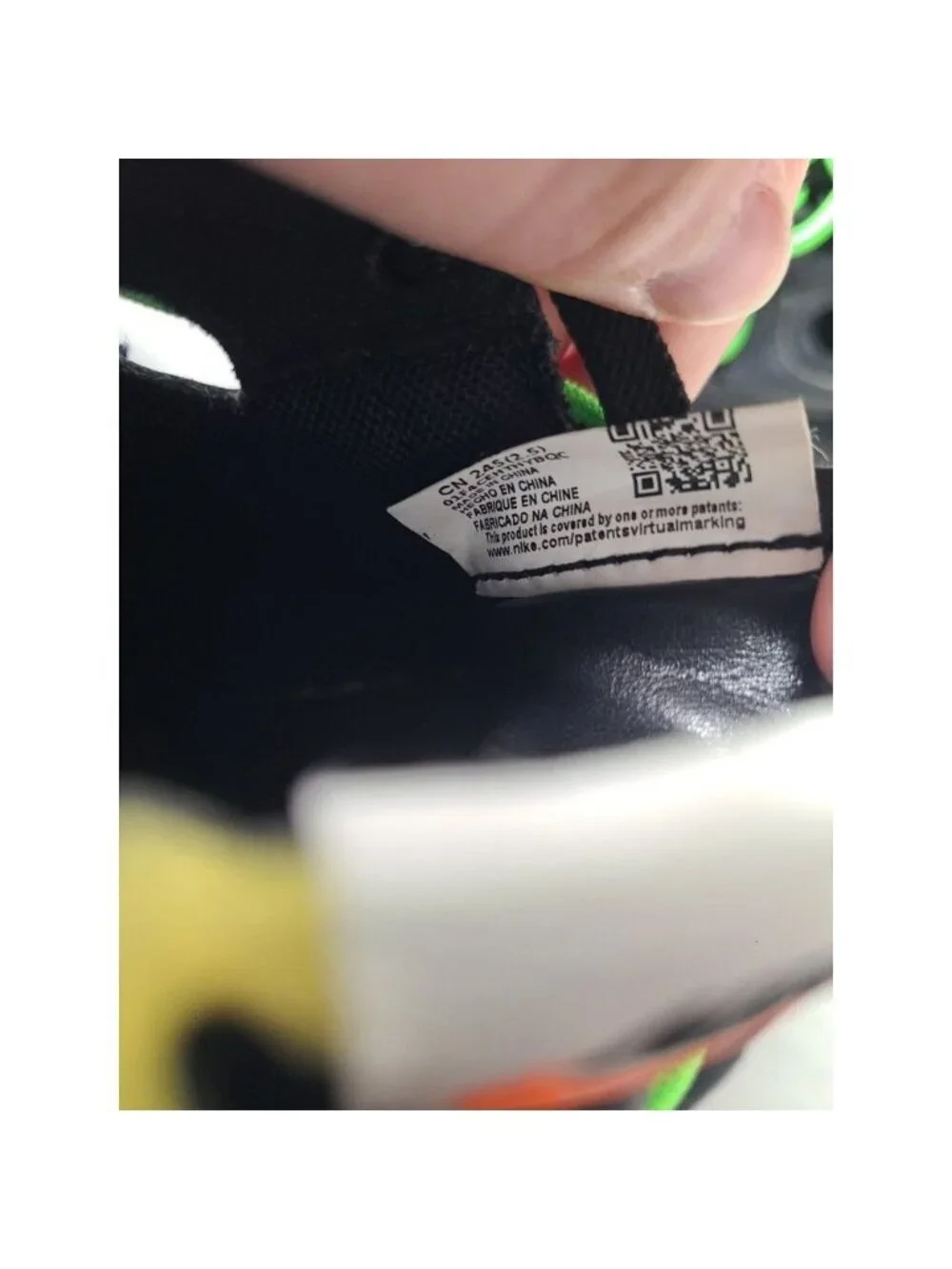 Nike Blazer Low x Off-White ‘77 Black Electro Green Mens Size 6.5 DH7863-100